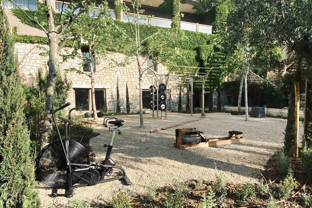 Sani Beach outdoor gym, Sani Resort, Greece